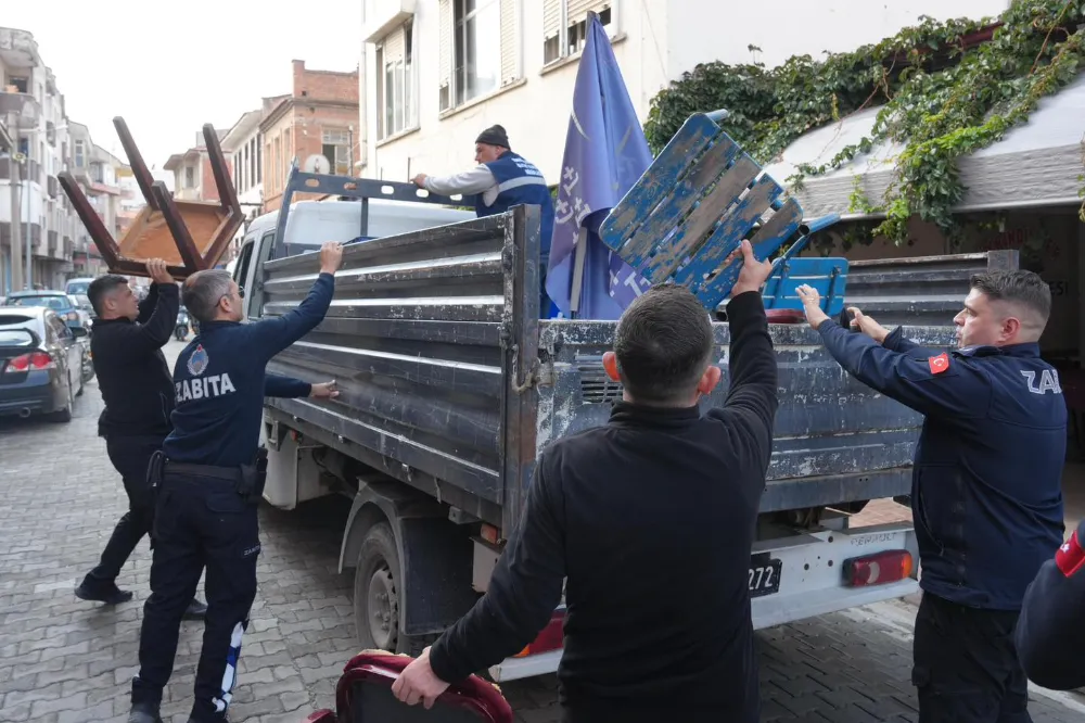 BURHANİYE’DE YOL VE KALDIRIM İŞGALİNE GEÇİT YOK