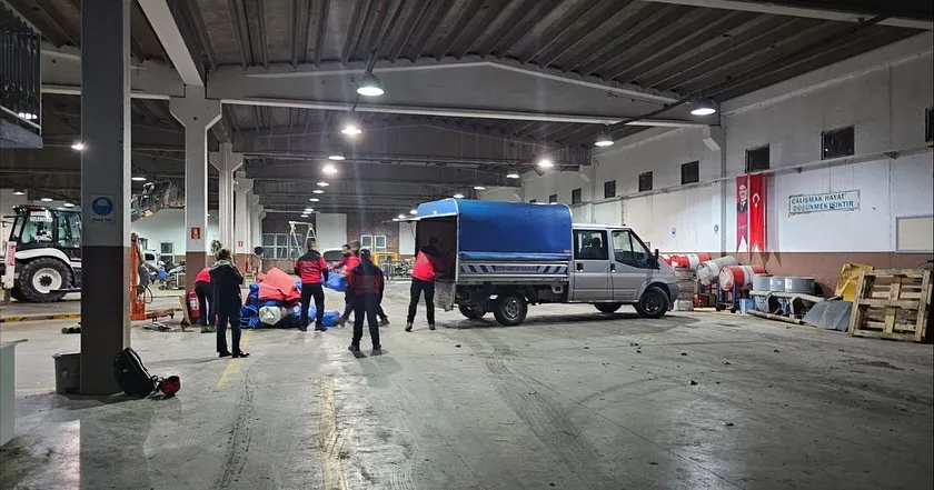 Bandırma Belediyesi Arama Kurtarma Ekibi Sındırgı’da Görev Başında