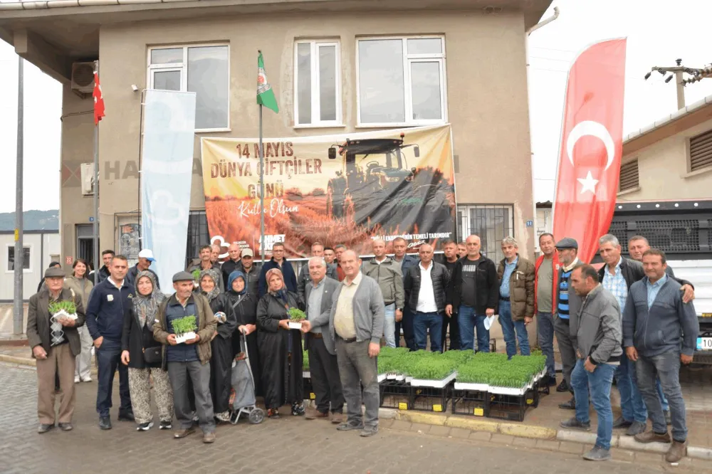 Büyükşehir’den Çiftçiye Fide Desteği