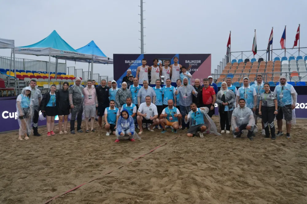 CEV BEACH VOLLEY NATİONS CUP 2025 ÖDÜL TÖRENİ BURHANİYE’DE GERÇEKLEŞTİ