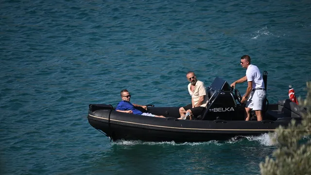 Yılmaz Erdoğan ve Rıza Kocaoğlu Bodrum’da tatil sezonunu açtı